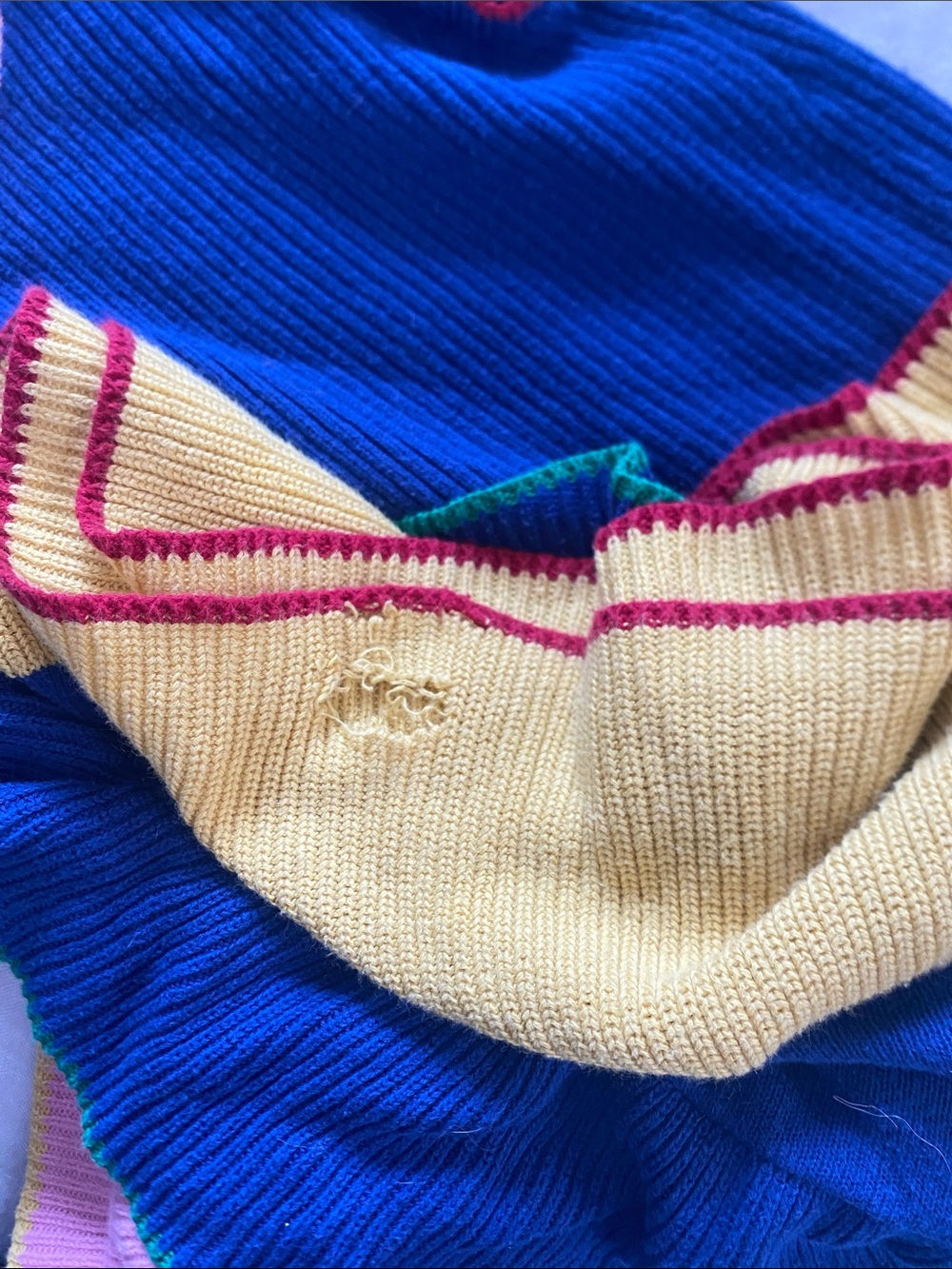 Hanna Andersson Rainbow Twirly Ruffle Sweater Dress Cotton Girl Size 120 6-7 - Picture 8 of 8